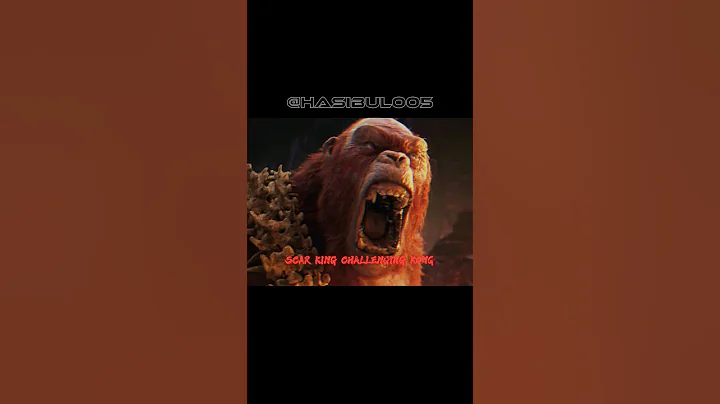 SCAR KING CHALLENGING KONG - GODZILLA x KONG THE NEW EMPIRE #shorts #edit #godzillaxkongthenewempire
