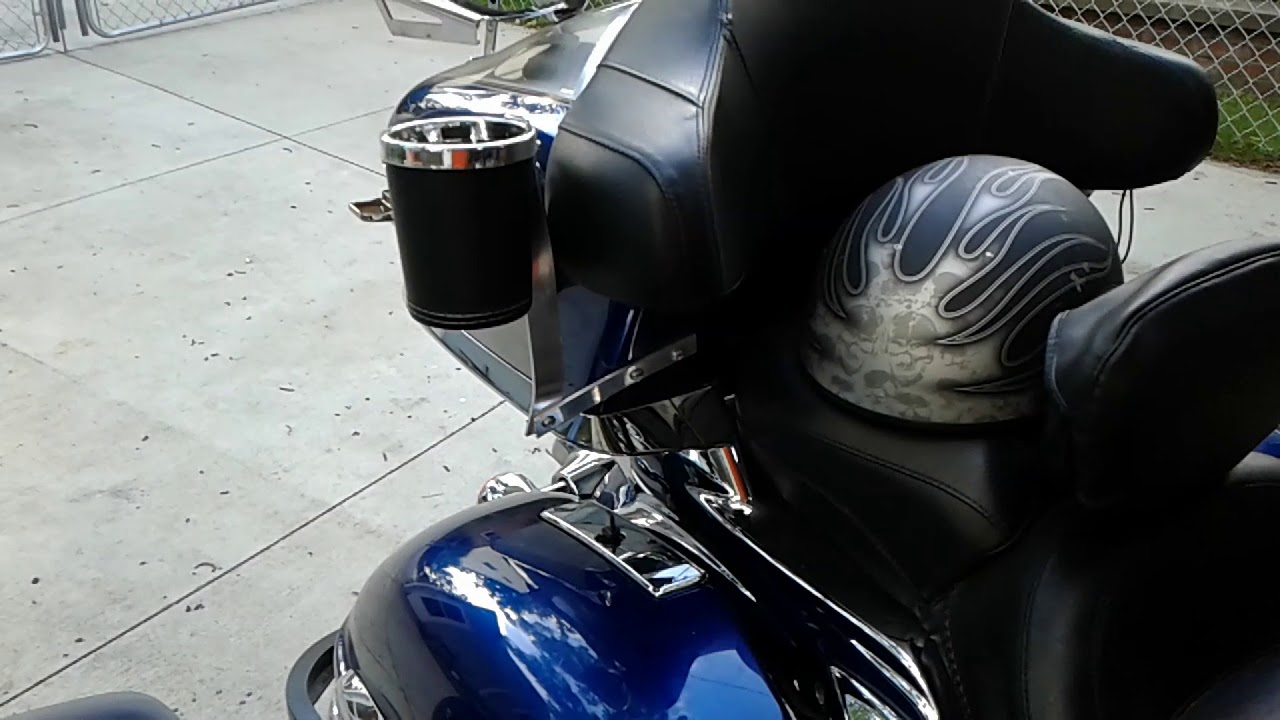 Rear cup holder for passengers on a Kawasaki voyager YouTube