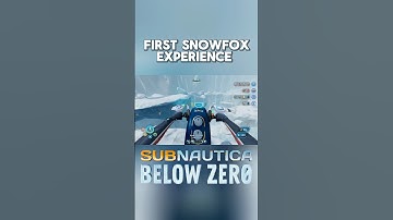 First time using the Snowfox - Subnautica Below Zero #gaming #2025 #subnautica