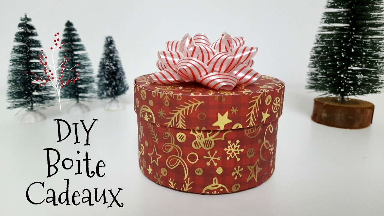 DIY BOITE CADEAUX DE NOËL RAPIDE FACILE (RECYCLAGE) 