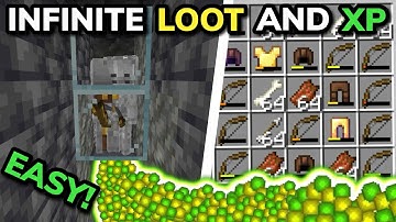 SIMPLE 1.21 SKELETON/ZOMBIE XP FARM TUTORIAL for Minecraft Bedrock and Java