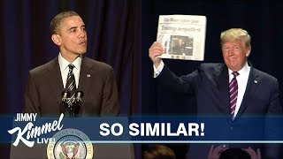 MASH-UP: Obama vs. Trump at National Prayer Breakfast