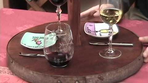 2-Tier Wine Barrel Lazy Susan