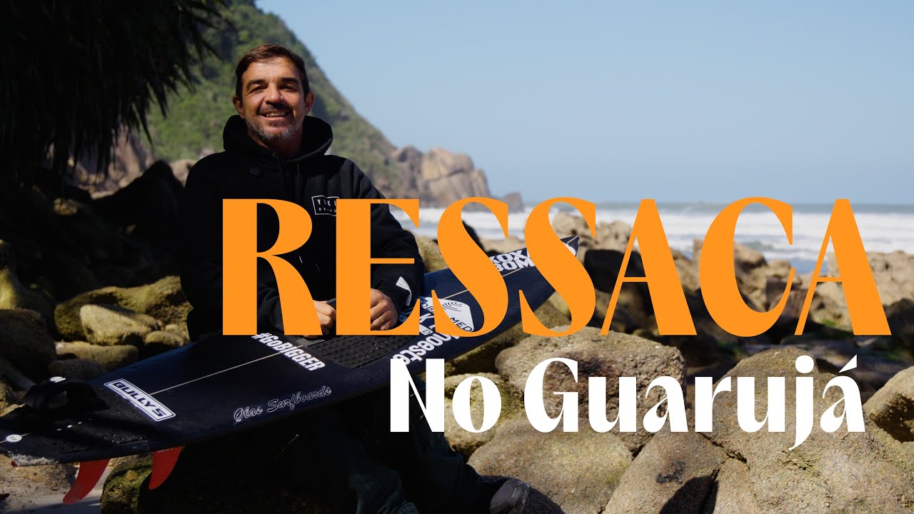 RESSACA no GUARUJÁ com SURF na Praia da Enseada e Praia do Tombo. SWELL BRASIL