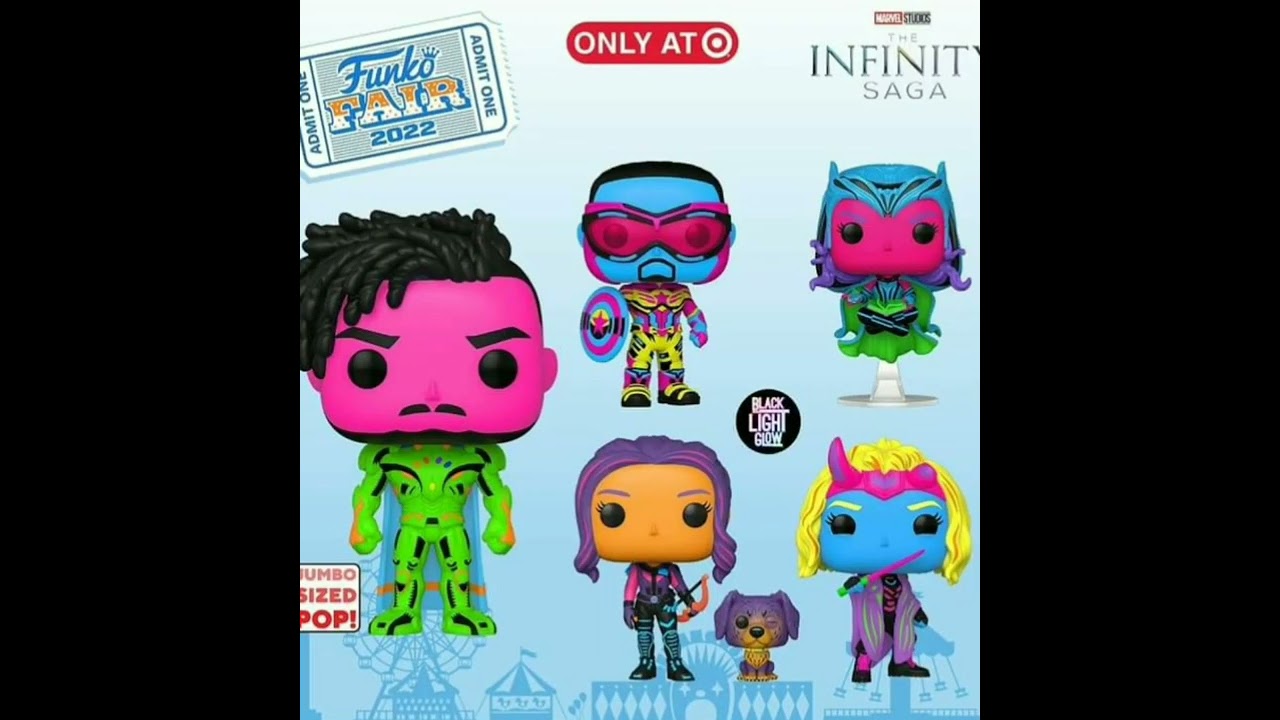 Funko Fair 2022: Pop! Marvel Funko Pop Blacklight