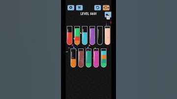 Water Color Sort Level 5651 Gameplay Solution
