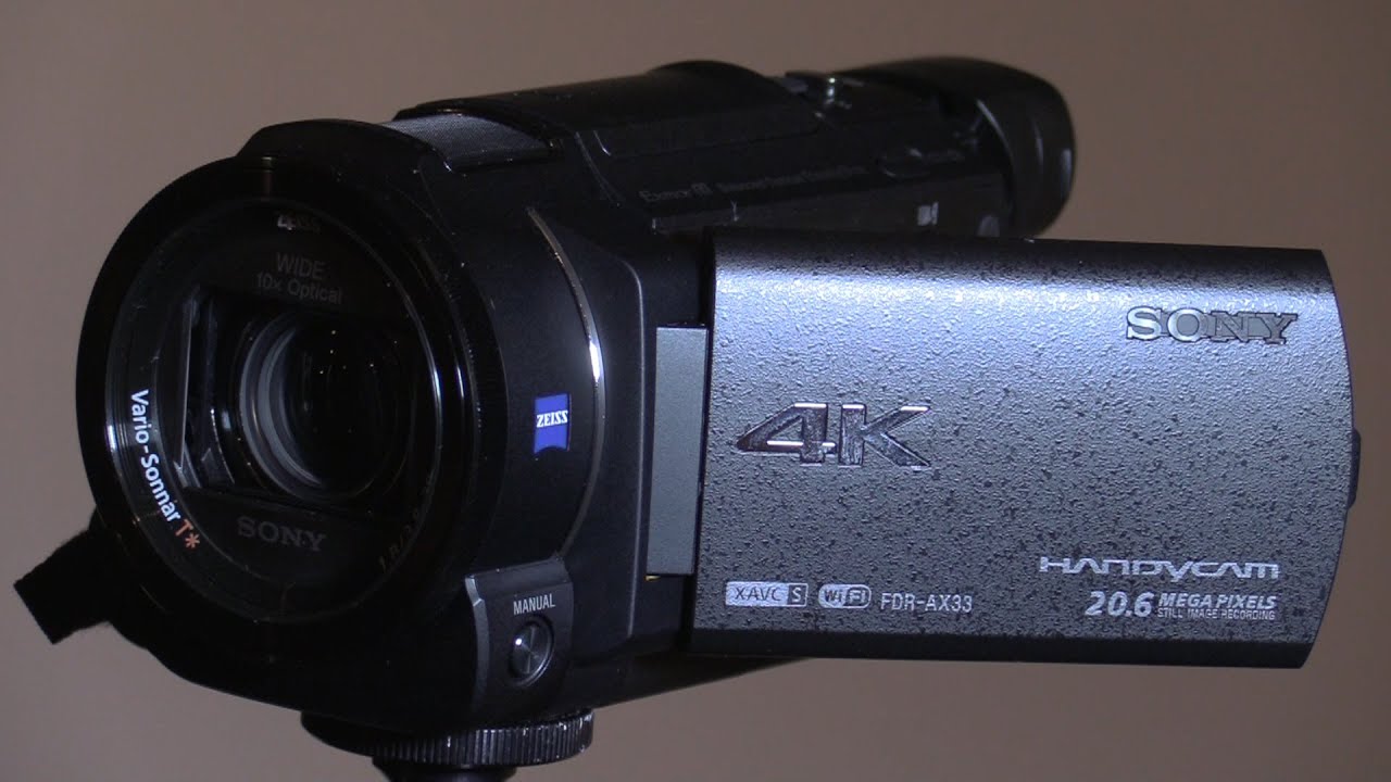 Sony FDRAX33 4K Ultra HD Camera YouTube