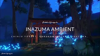 Chinju Forest Shrine Inazuma Background Music Night Sound (30 Min) | Genshin Impact Ambience