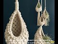 1005005507405466 Cotton Braid Hanging Basket Hollow Out Macrame Flower Planter Pineappl