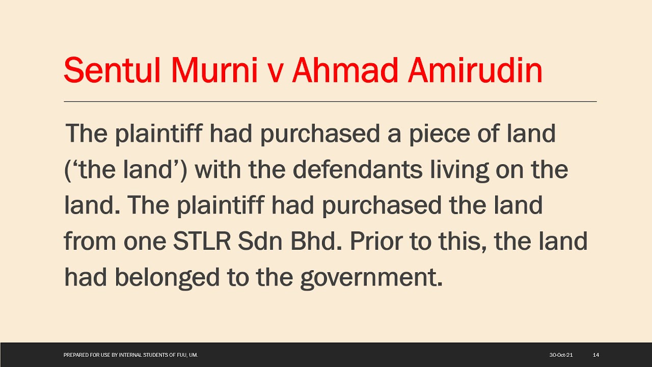 Land Law in Malaysia Squatters YouTube