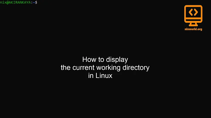 How to display the current working directory in Linux