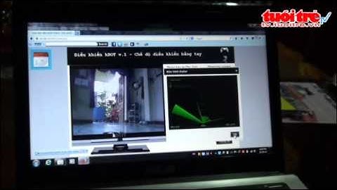 Học sinh chế tạo robot điều khiển từ xa