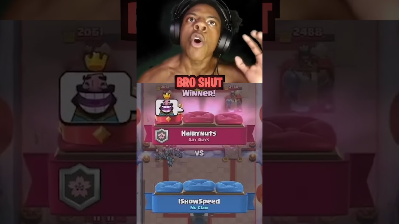 iShowSpeed Crashes Out Playing Clash Royale..