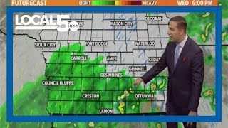 Iowa weather update: More rain is expected today, a few storms possible in eastern Iowa