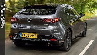 2020 Mazda 3 Skyactiv X Gt Sport Tech Hatchback Machine Grey Driving Interior Exterior Uk Youtube