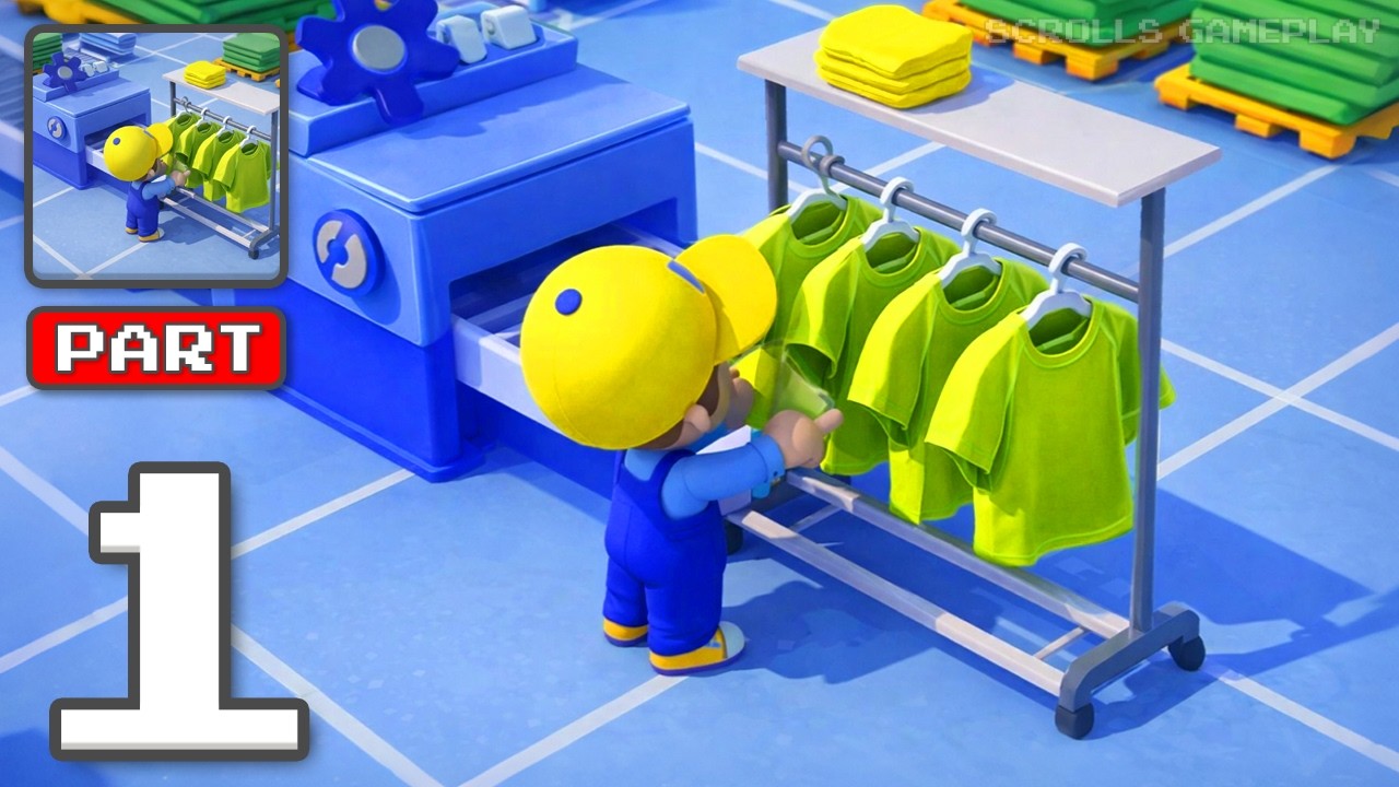 Clothes Factory - Gameplay Walkthrough Part 1 - Fashion Lines Grow Fast (iOS, Android)