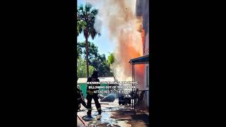 Man airlifted to burn center after explosion sparks garage fire in Silver Springs