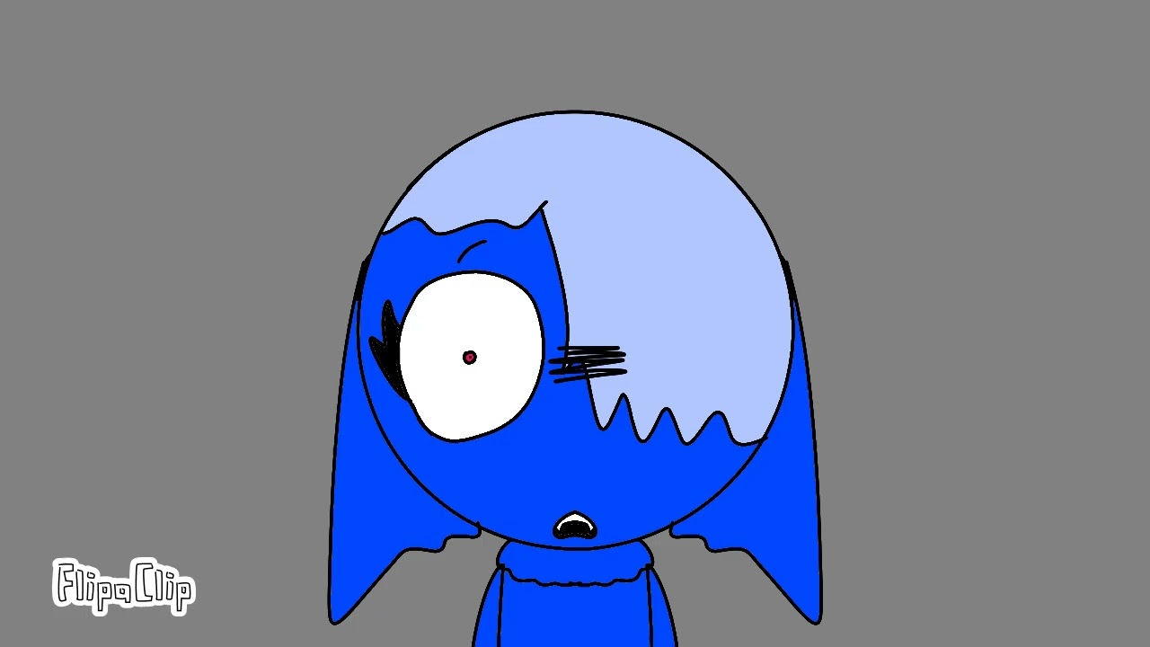 Cat BLUE colro pink eyes