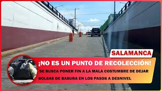 Urgente Se Busca Poner Fin A La Mala Costumbre De Dejar Bolsas De Basura En Los Pasos A Desnivel