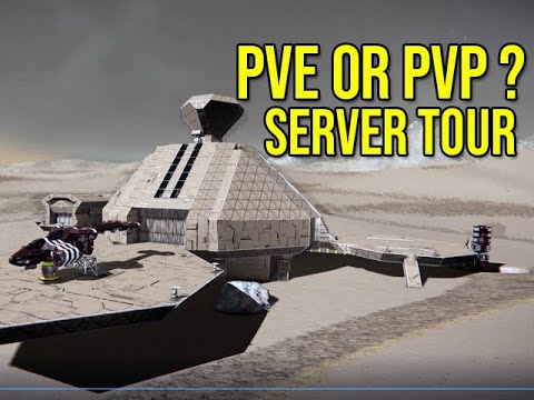 Space Engineers - Obiter PVP VS PVE Experimental Server Tour - YouTube