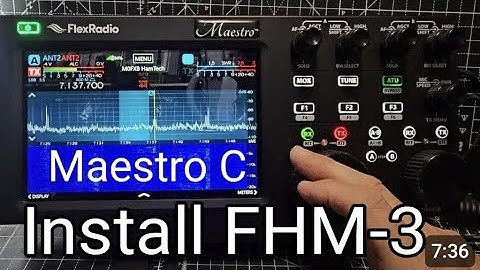 FlexRadio Maestro C ,  Connect FHM-3 Microphone(with Y connector )