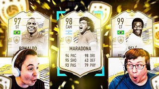 ABSOLUTELY SICK ICON MOMENTS PLAYER PICK!!! - FIFA 21 PACK OPENING