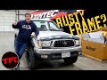 Oh No - Did We Buy A Toyota Tacoma With A Rotten Frame? We Find Out - Baby Yota Ep.5