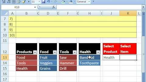 Excel Magic Trick # 259: Dynamic DV List Based On DV List
