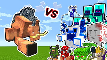 Mutant Hoglin Vs. Twilight Forest Monsters in Minecraft