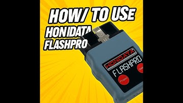 How To Use Hondata Flashpro