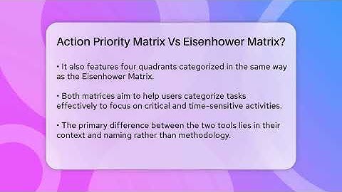 Action Priority Matrix Vs Eisenhower Matrix? - The Personal Growth Path
