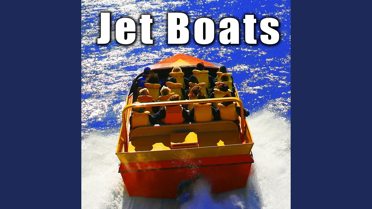 Twin Engine Jet Propulsion Boat Starts & Pulls Away at a Medium Speed, From Rear Twin Engine Jet Propulsion Boat Starts & Pulls Away at a Medium Speed, From Rear