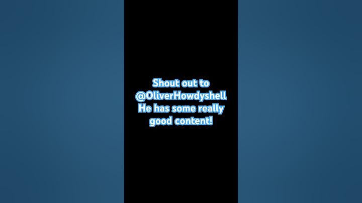 Shout out to @OliverHowdyshell #viral #shoutout #shoutouts