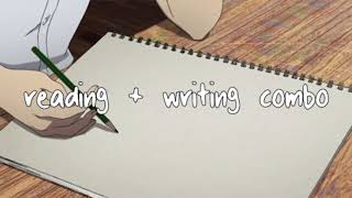 reading + writing combo // subliminal