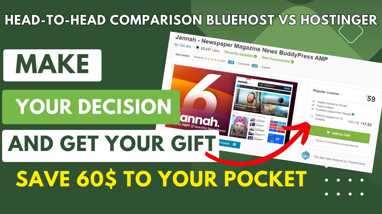 Head to Head Comparison Bluehost vs Hostinger - Best Web Hosting 2023 ...