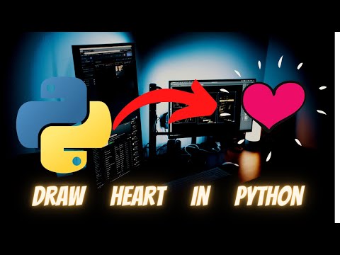 love in python turtle |  Draw a heart With Python  | Python graphics tutorial | @BongCoder | 2022
