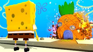 DESTROYING SpongeBob with Modded Weapons - Teardown Mods Gameplay screenshot 2
