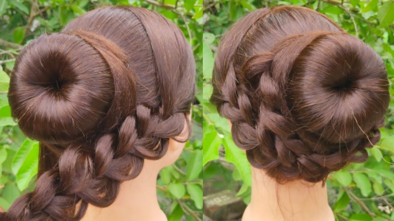 New Juda Hairstyle For Wedding And Party  Bun Hairstyle 