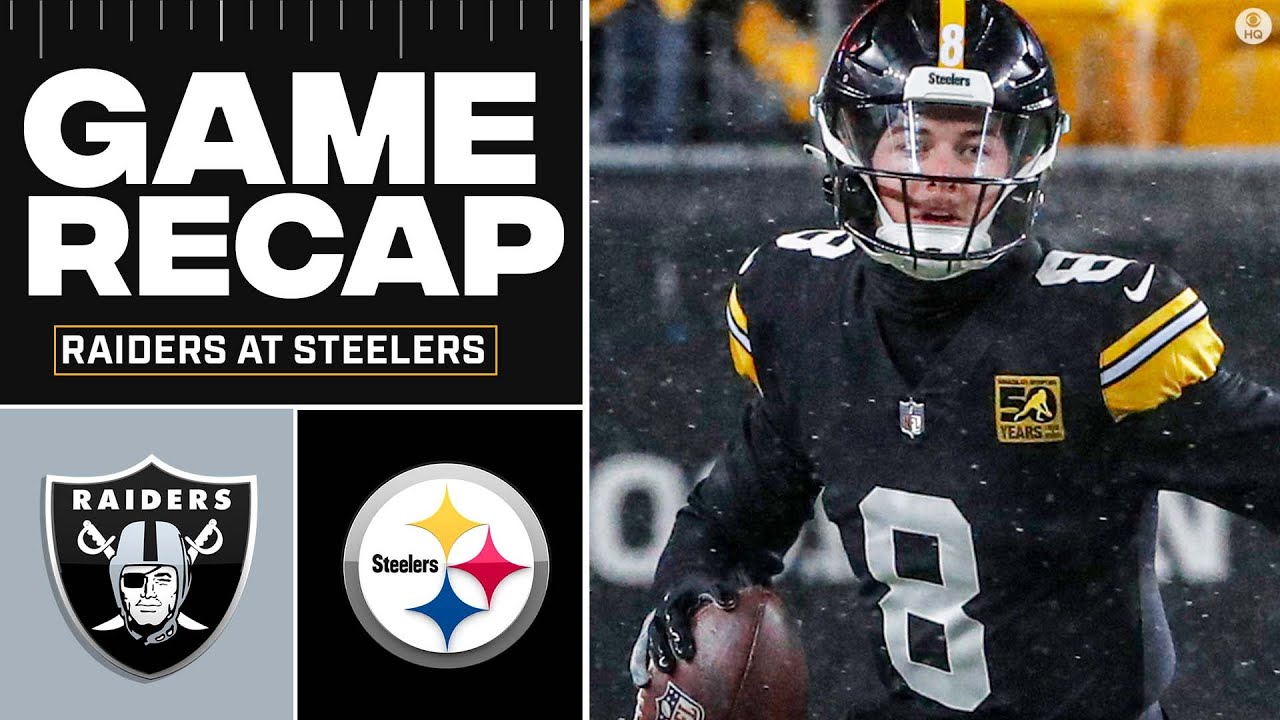 Steelers SCORE Last Minute Touchdown To Beat Raiders & Remain In