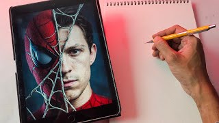 How To Draw Spider-Man 😍 Step By Step Outline Tutorial | Its art adda #spiderman #outline #drawing screenshot 3