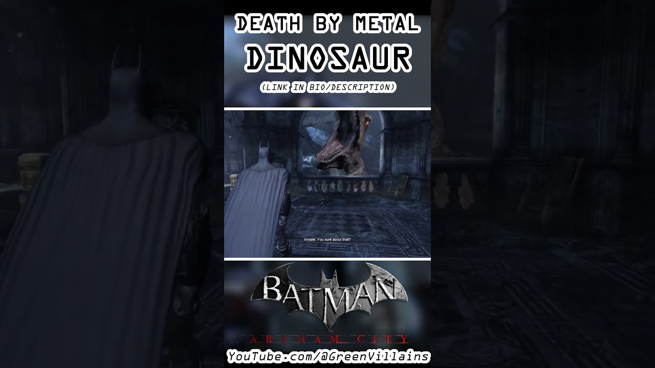 Death by Dinosaur! - Batman Arkham Asylum SHORTS #arkhamtrilogy