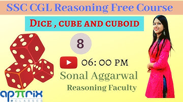 6 PM || Class 8 || SSC CGL/CHSL | Reasoning by Sonal Ma