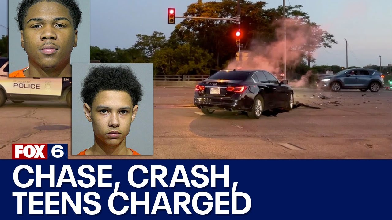 Milwaukee chase, crash, teens charged | FOX6 News Milwaukee - YouTube