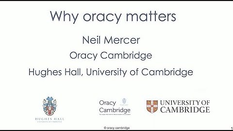 Why oracy matters