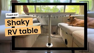 Fixed our Shaky RV Table – a simple mod with a huge benefit!