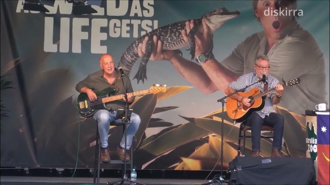 Raining on the Rock John Williamson (Live Steve Irwin Day 2023 Australia Zoo) YouTube