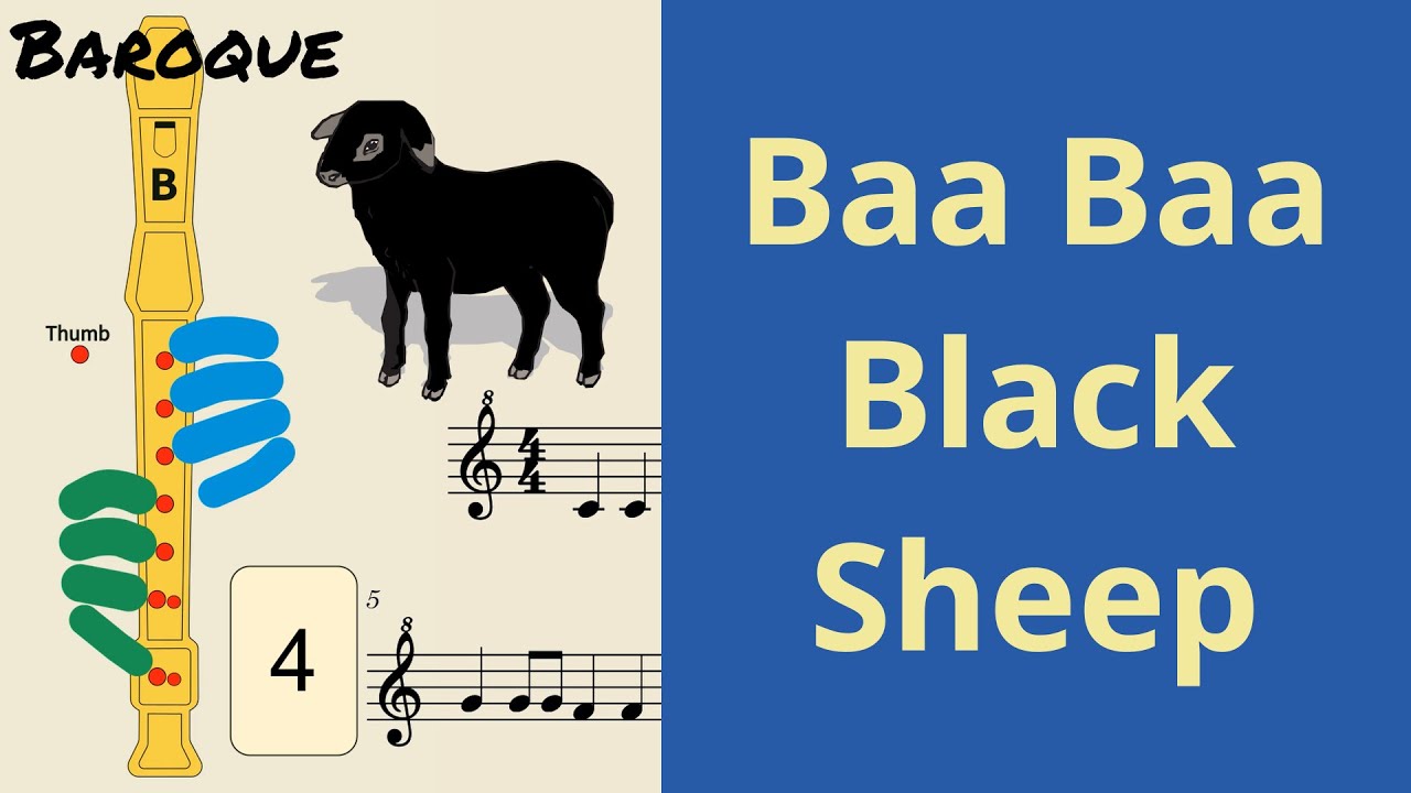 Baa Baa Black Sheep | Baroque Soprano Recorder Tutorial by Notes to Play
