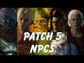 Baldur's Gate 3 Voice Lines: Patch 5 NPCs