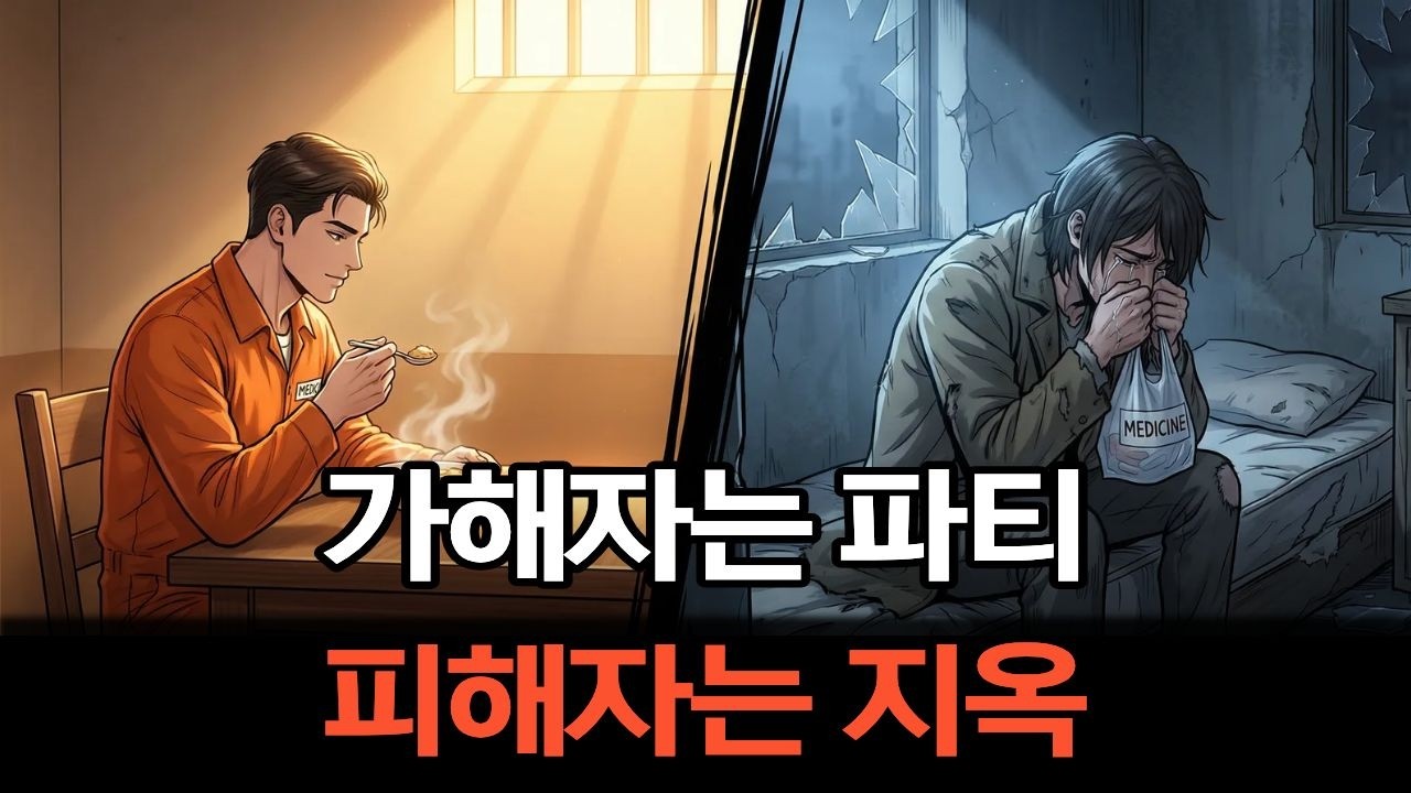 죄지은 놈은 다리 뻗고 자고, 매 맞은 놈은 밤새 떠는 세상