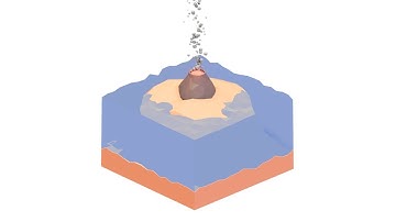 Low Poly Volcano Animation Blender 2.8 Eevee